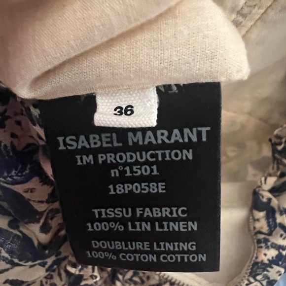 Isabel Marant Etoile Topaz Ruffled Printed Linen Mini Dress - Picture 16 of 16